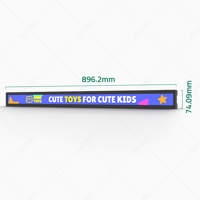 35inch Digital Shelf Edge Signage LCD Display With Tempered Glass